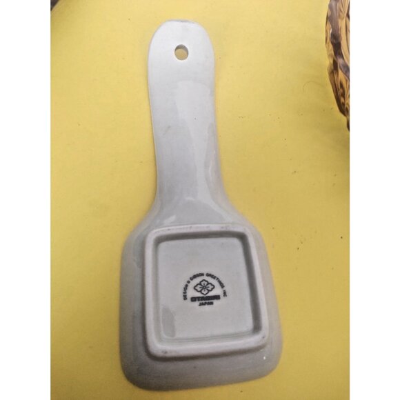 Otagiri Japan Spoon Rest Hummingbirds Nesting, Hangable 9" x 3 1/4" - Picture 4 of 9